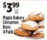 Pioneer Supermarkets Maple Bakery Cinnamon Buns offer