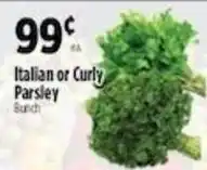 Pioneer Supermarkets Italian or Curly Parsley offer