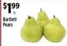 Pioneer Supermarkets Bartlett Pears offer