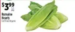 Pioneer Supermarkets Romaine Hearts offer