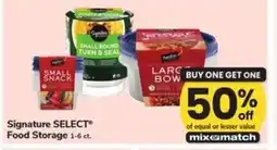 Safeway Signature SELECT* Food Storage offer