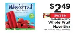 ShopRite Whole Fruit Fruit Bars offer