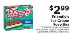 ShopRite Friendly's ice cream novelties offer