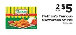 ShopRite Nathan's Famous Mozzarella Sticks offer
