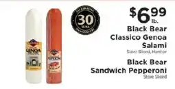 ShopRite Black Bear Classico Genoa Salami offer