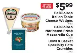ShopRite BelGioioso Italian Table Cheese Wedges offer