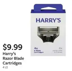 Fareway Harry's razor blade cartridges offer