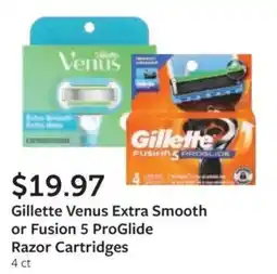 Fareway Gillette Venus Extra Smooth or Fusion 5 ProGlide Razor Cartridges offer