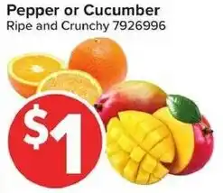 Giant Food Pepper or Cucumber offer