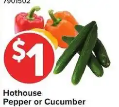 Giant Food Hotthouse Pepper or Cucumber offer