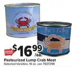 Giant Food Chef's Choice Crab Meat offer