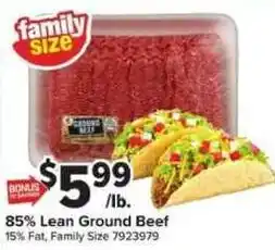 Giant Food 85% Lean Ground Beef offer