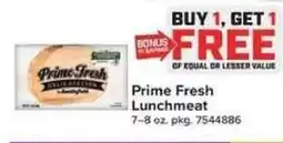 Giant Food Prime Fresh Lunchmeat offer