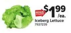 Giant Food Iceberg Lettuce offer