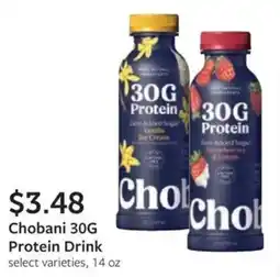 Fareway Chobani 30G Protein Drink offer