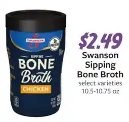 Fareway Swanson sipping bone broth offer