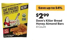 Grocery Outlet Dave's Killer Bread Honey Almond Bars offer