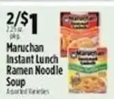 Pioneer Supermarkets Maruchan Instant Lunch Ramen Noodle Soup offer