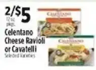 Pioneer Supermarkets Celentano Cheese Ravioli or Cavatelli offer