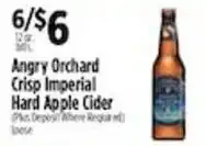 Pioneer Supermarkets Angry Orchard Crisp Imperial Hard Apple Cider offer