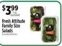 Pioneer Supermarkets Fresh Attitude Family Size Salads offer