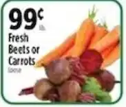 Pioneer Supermarkets Fresh Beets or Carrots offer