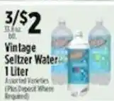 Pioneer Supermarkets Vintage Seltzer Water offer