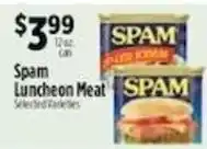 Pioneer Supermarkets Spam luncheon meat offer