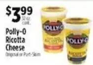Pioneer Supermarkets Polly-O Ricotta Cheese offer