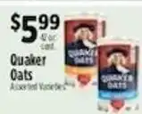Pioneer Supermarkets Quaker Oats offer