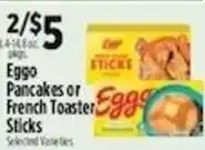 Pioneer Supermarkets Eggo Pancakes or French Toaster Sticks offer