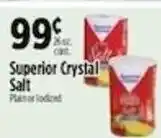 Pioneer Supermarkets Superior Crystal Salt offer
