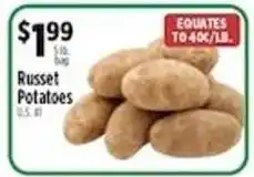 Pioneer Supermarkets russet potatoes offer
