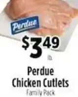 Pioneer Supermarkets Perdue chicken cutlets offer