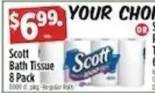 Pioneer Supermarkets Scott bath tissue offer
