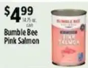 Pioneer Supermarkets Bumble Bee Pink Salmon offer