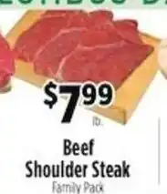 Pioneer Supermarkets Beef Shoulder Steak offer