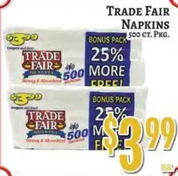 Trade Fair Supermarket Trade Fair napkins offer