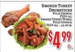 Trade Fair Supermarket Smoked Turkey Drumsticks offer