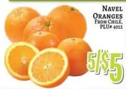 Trade Fair Supermarket Navel oranges offer