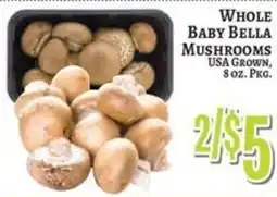Trade Fair Supermarket Whole Baby Bella Mushrooms offer