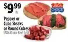 Pioneer Supermarkets Usda choice beef steak offer