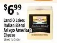 Pioneer Supermarkets Land O Lakes Italian Blend Asiago American Cheese offer