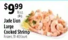 Pioneer Supermarkets Jade Lion large cooked shrimp offer