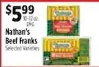 Pioneer Supermarkets Nathan's Beef Franks offer