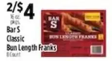 Pioneer Supermarkets Bar S Classic Bun Length Franks offer