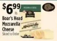 Pioneer Supermarkets Boar's Head Mozzarella Cheese offer
