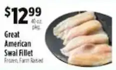 Pioneer Supermarkets Great American Swai Fillet offer