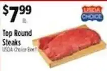 Pioneer Supermarkets Usda Choice Beef Top Round Steaks offer