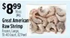 Pioneer Supermarkets Great American Raw Shrimp offer